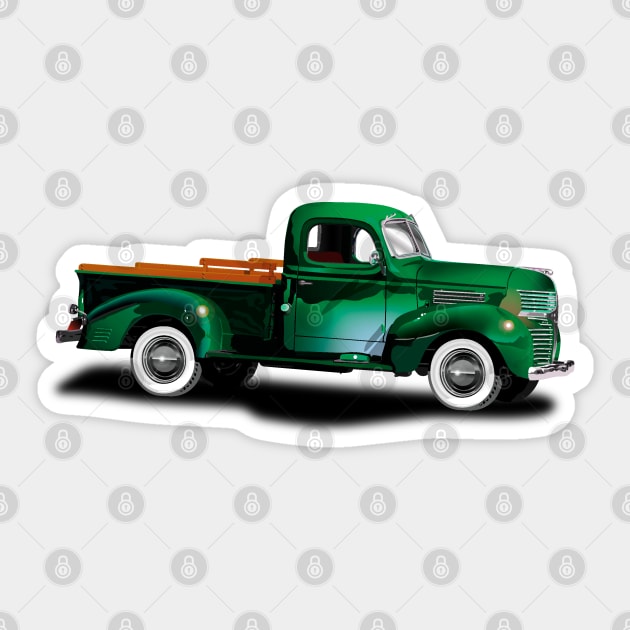 1939 Classic Pickup Truck Sticker by TheStuffInBetween